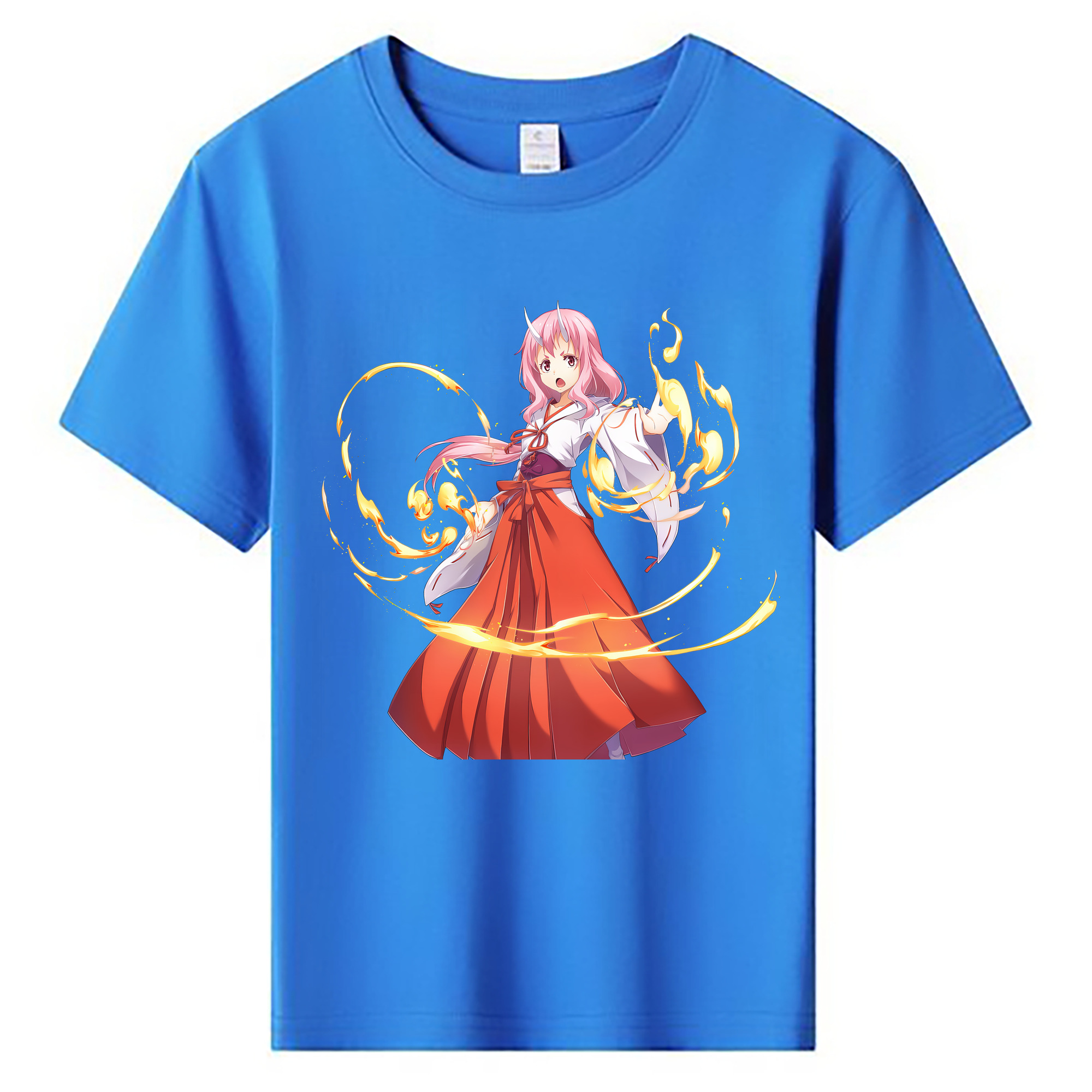 （画像用） 転スラ Regarding Reincarnated to Slime 綿100％キッズTシャツ（フロントプリント）